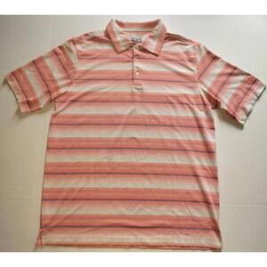 Walter Hagen Golf Shirt Size Large Pink/White/Blue